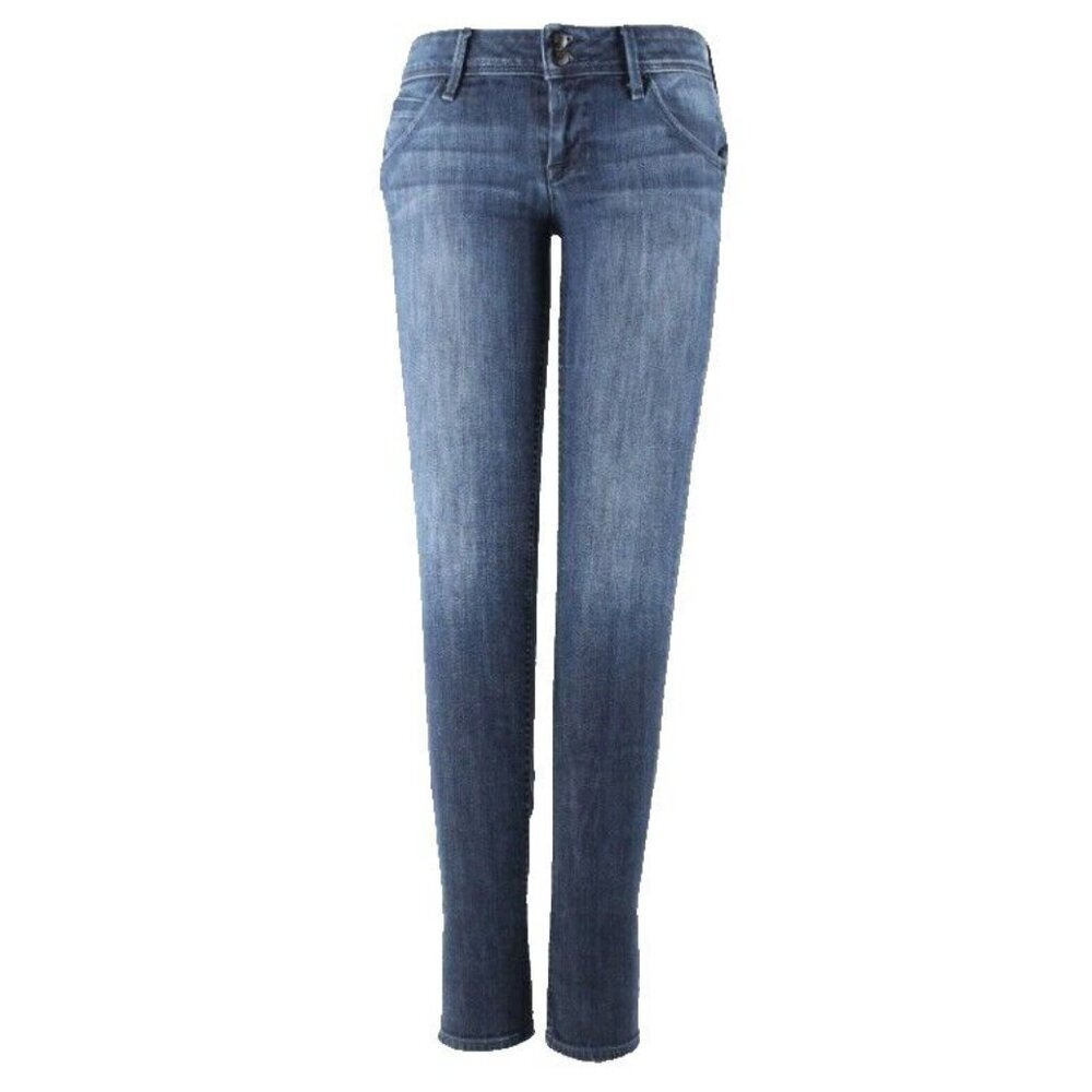 Hudson Sz 27 X 30 Blue Denim Skinny Cotton Blend Jeans